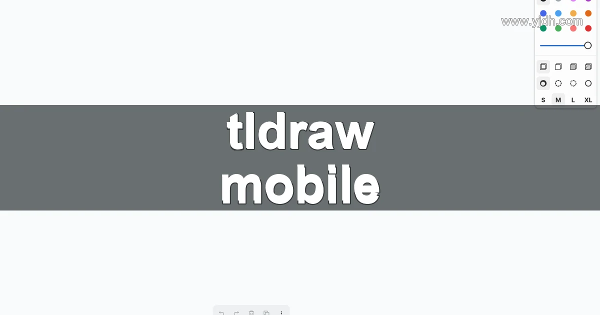 tldraw mobile页面截图