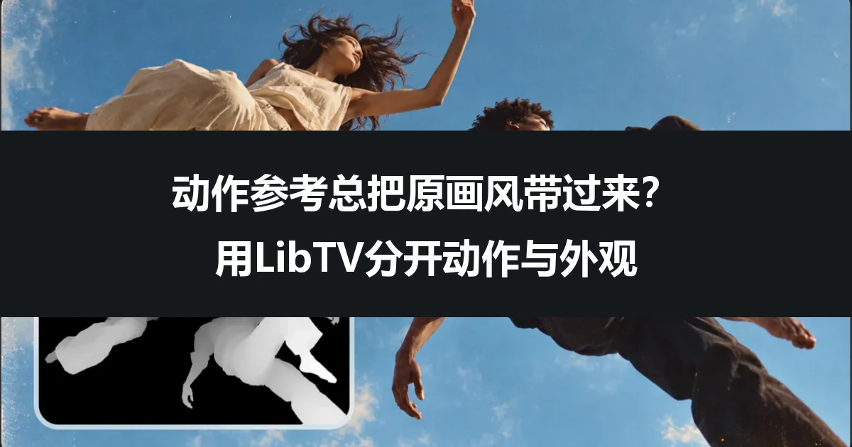 动作参考总把原画风带过来？用LibTV分开动作与外观