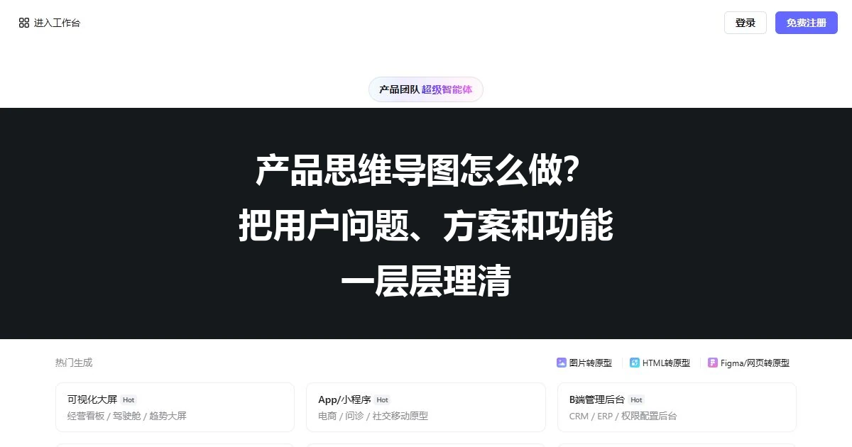 产品思维导图怎么做？把用户问题、方案和功能一层层理清