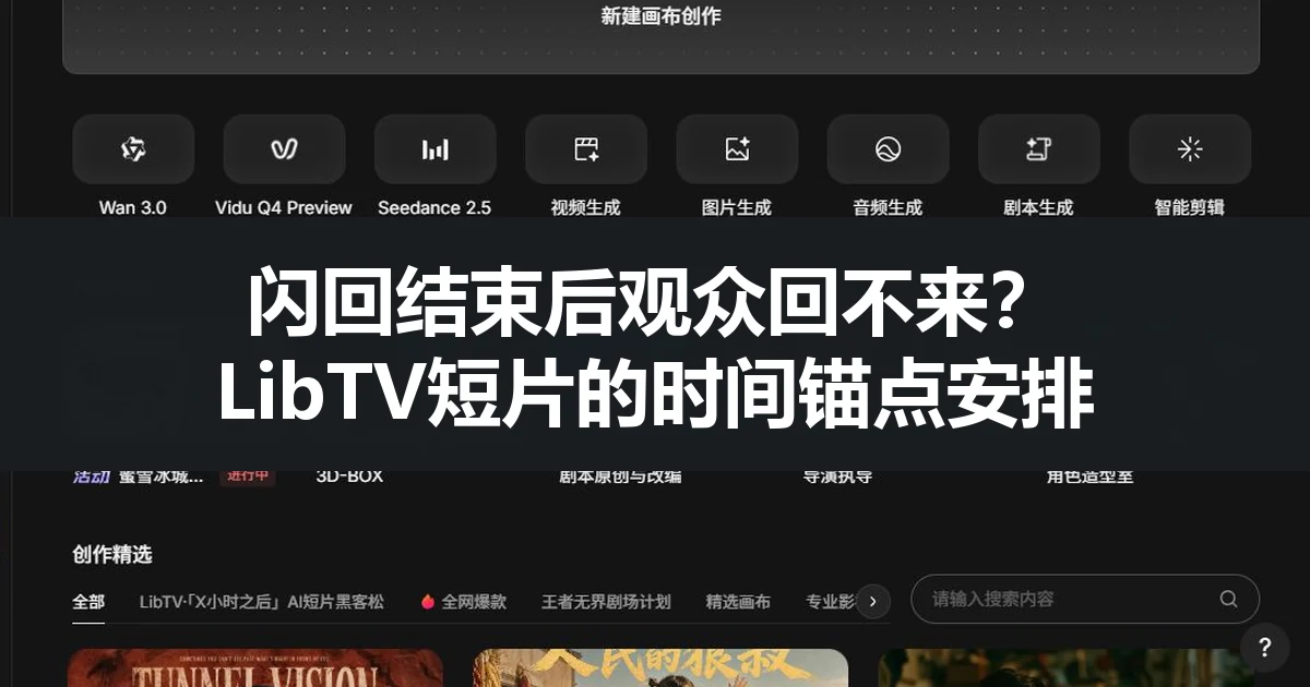 闪回结束后观众回不来？LibTV短片的时间锚点安排