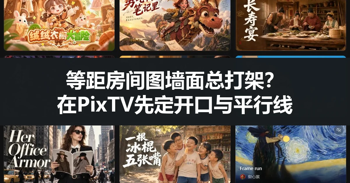 等距房间图墙面总打架？在PixTV先定开口与平行线